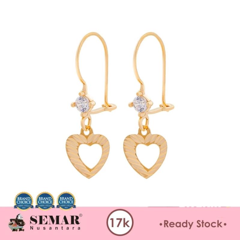 Anting Emas Delvia Love Gold 17K Semar Nusantara