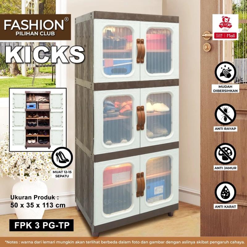 Club Rak Sepatu Plastik PG Susun 3