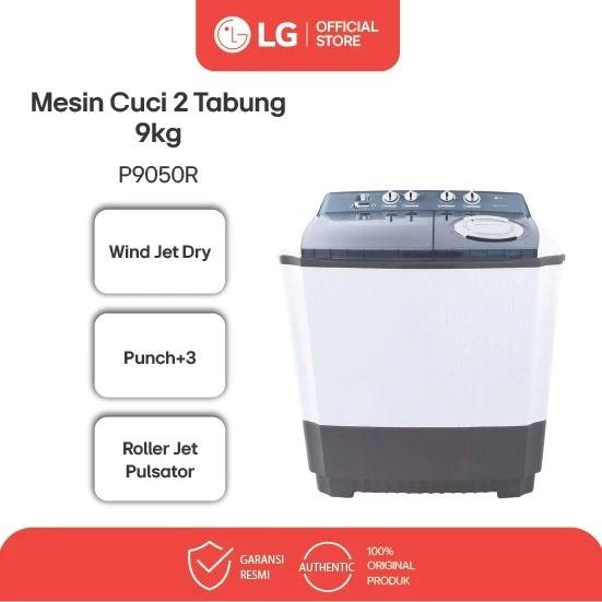LG Mesin Cuci 2 Tabung 9 Kg P9050R