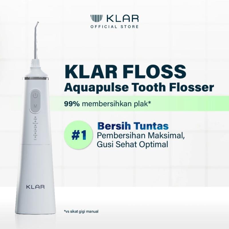 Klar Tooth Flosser Aquapulse - Water Flosser Membersihkan Sela & Karang Gigi