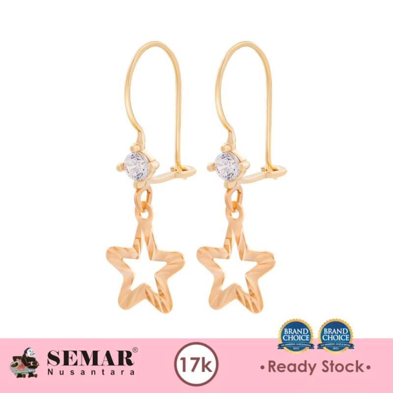 Anting Emas Delvia Star Gold 17K Semar Nusantara