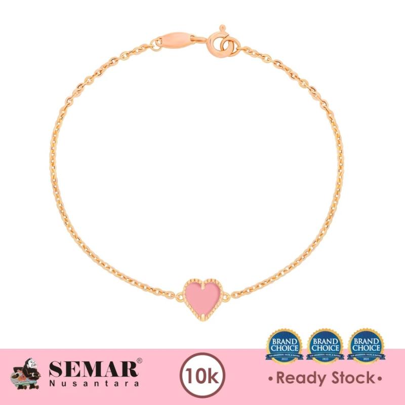 Gelang Emas Kalila Love Pink 10 Karat 0.7 - 0.9 Gr Semar Nusantara
