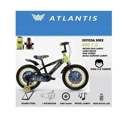 BMX Atlantis Sepeda Anak 5-7 Tahun 16 Inch Kuning