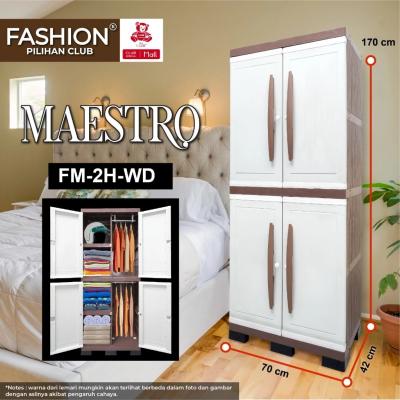 Club Lemari Plastik Maestro - Tanpa Cermin