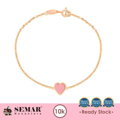 Gelang Emas Kalila Love Pink 10 Karat 0.7 - 0.9 Gr Semar Nusantara