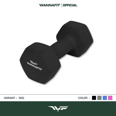 WannaFit Dumbbell Barbel 2 kg - Hitam
