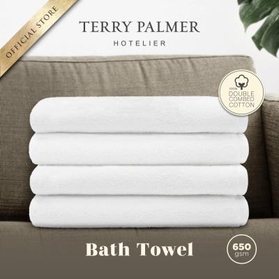 Terry Palmer Handuk Hotelier 70 x 140 cm Putih 2 Pcs