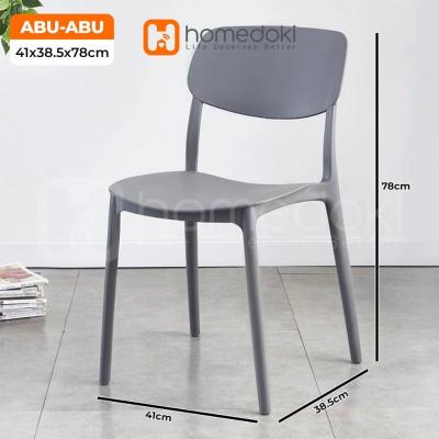 Homedoki Kursi Plastik - Abu-Abu