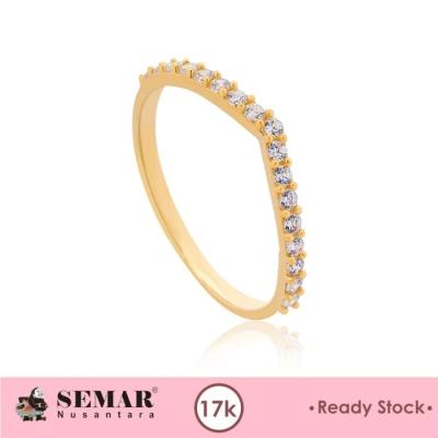 Cincin Emas Veeline Gold 17K Diameter 1.9-1.94 cm Semar Nusantara