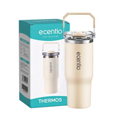 Ecentio Tumbler Stainless Vacuum 900 ml - Beige