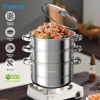 Freemir Panci Kukus Diameter 26 cm 3 Susun + Tutup